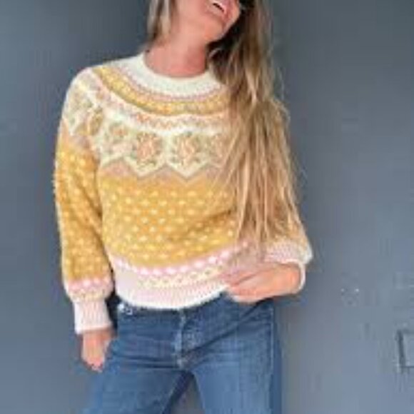 Rare Cozy LUSH Sweater in Mustard Women's Size Large - Picture 2 of 7